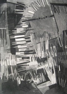 Ingo Kraft: Abstrakt konstruktive Komposition aus Balken und Linien