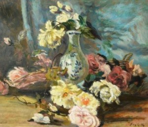 Paul Segieth: Stillleben mit Rosen und Vase (Galerie)